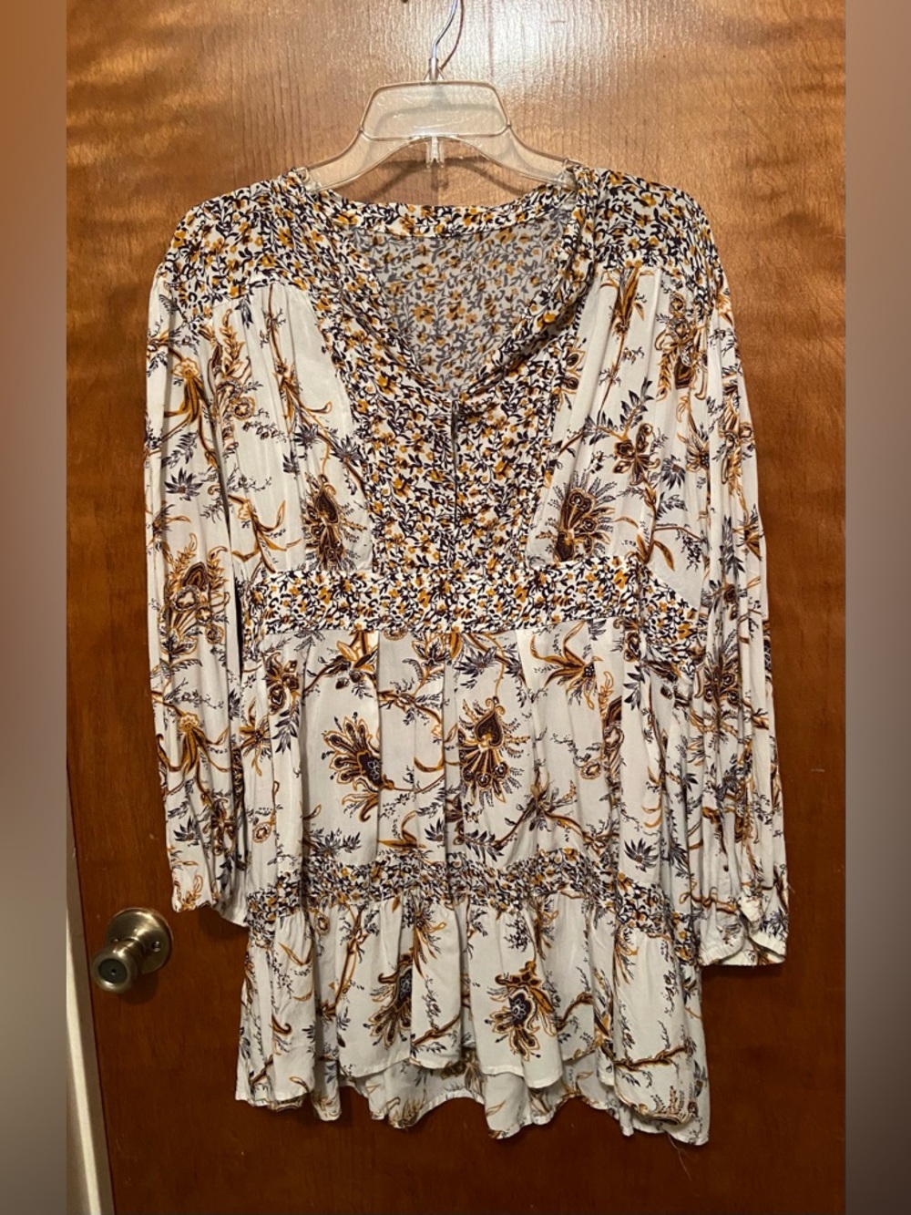 Floral Detailed Tiered Top